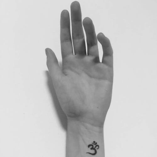 Tattoo Om Small Wrist Woman