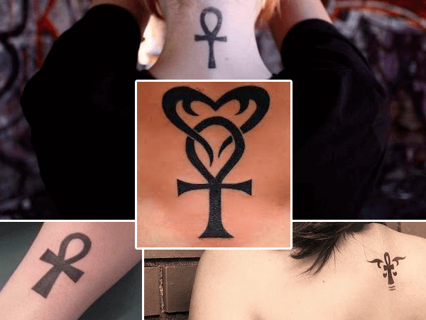 Tattoos Ankh Key of Life Neck , Arm, Back